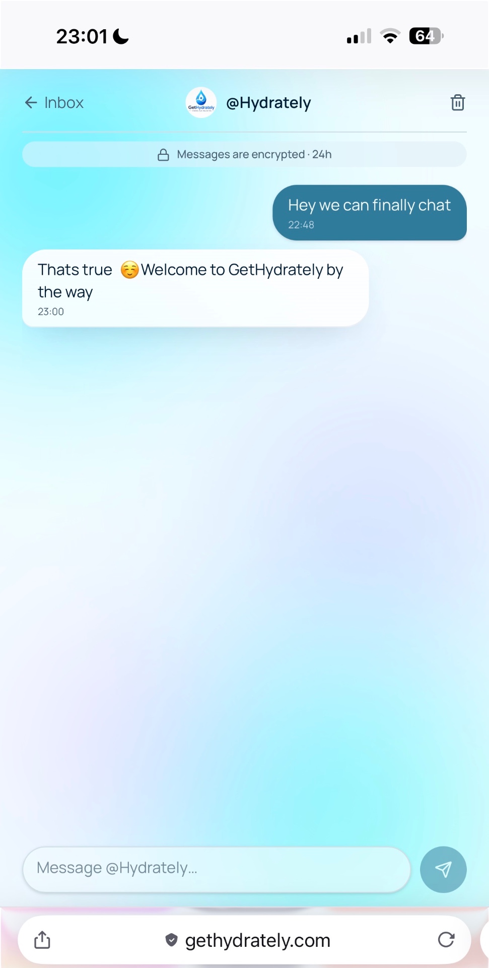 Encrypted chat